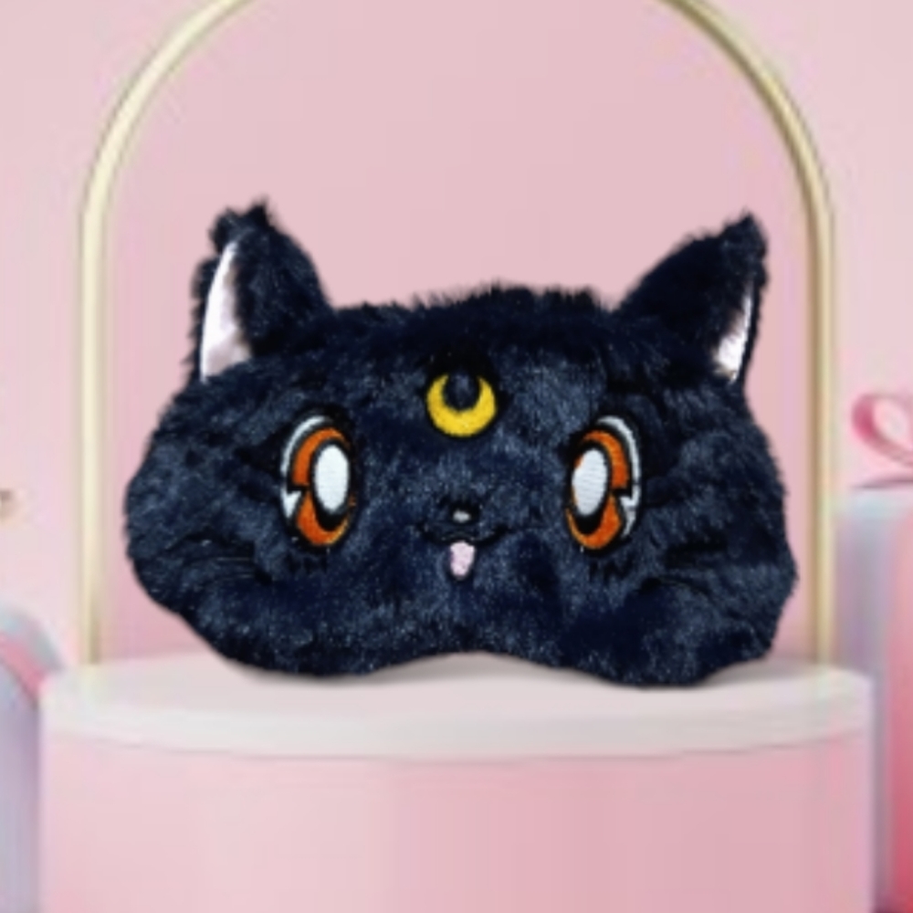 Sailor Moon Warrior Luna Cat Plush Eye Mask Anime Eye Sleep mask
